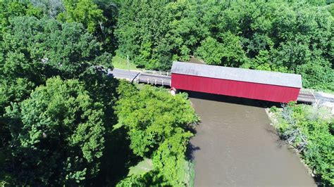Red Covered Bridge Princeton Illinois Youtube