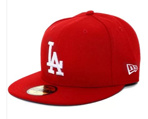 Gorra Original New Era 5950 Los Angeles Dodgers Color Roja Mercado Libre