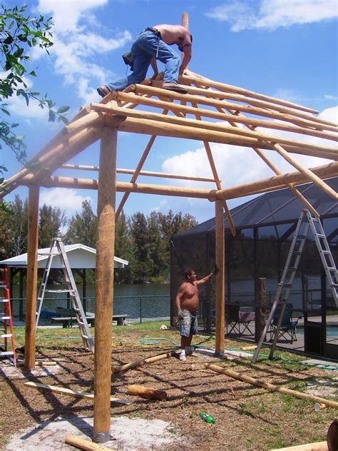 Owners paul vere and rick bertulli guarantee high quality workmanship and excellent service for each and every project. Cocoa Beach Tiki Hut: 12x12 Foot Tiki Hut With Deck