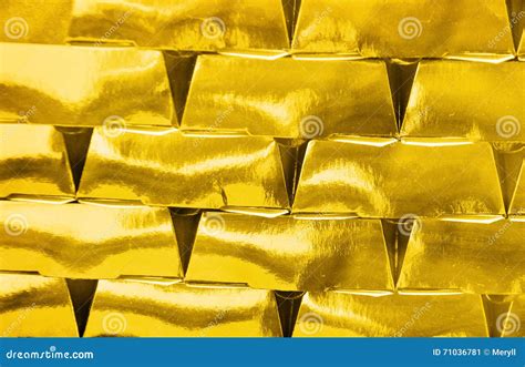 Gold Bricks Invest Stock Image Image Of Bricks Pattern 71036781