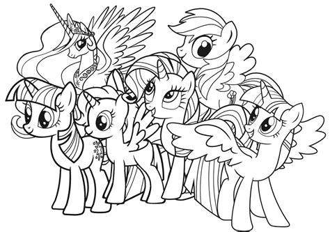 Gambar Mewarnai My Little Pony Untuk Anak Tk Paud Sd Terbaru