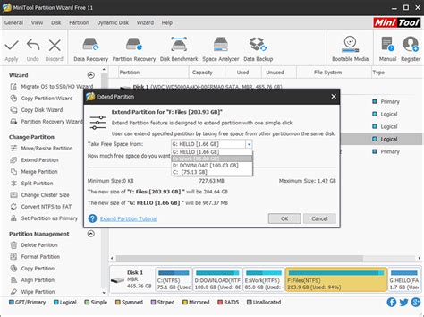 Minitool Partition Wizard Free Edition 123