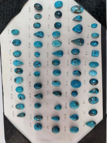 Blue Natural Irani Turquoise Gemstone Firoza For Birth Stone 3 To 100