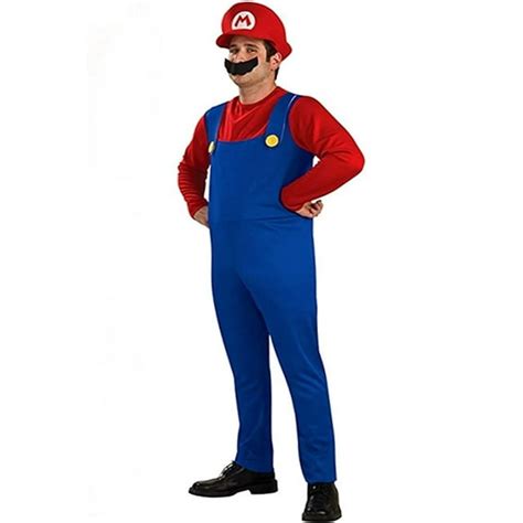 Disguise Cosplay Super Mario Brothers Boys Classic Mario Halloween