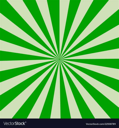Retro Rays Green Background Royalty Free Vector Image