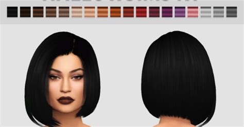 Sims 4 Ccs The Best Ky Hair By Hallowsims