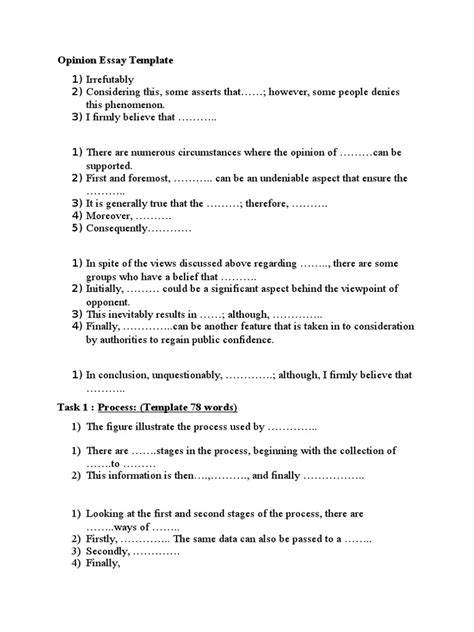 A simple method for writing a good, effective essay in english. Essay Template