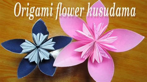 How To Make Origami Kusudama Flowereasy Origami Flower Instructions