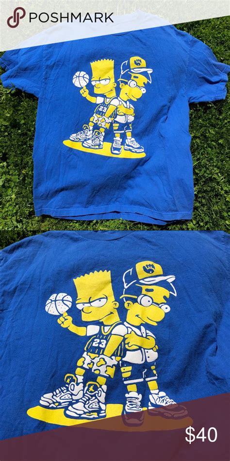 Bootleg Bart Simpson Milhouse Basketball T Shirt Bootleg Bart Bart Simpson Bootleg