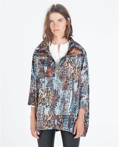 Printed Raincoat Woman New This Week Zara United States