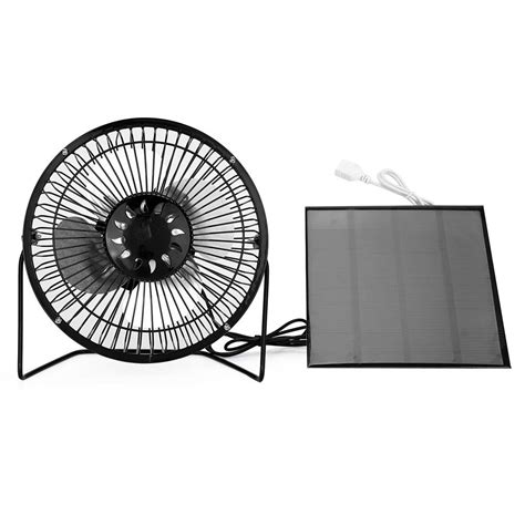 Solar Panel Fan Monocrystalline Silicon Usb Charging Waterproof