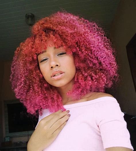 34 New Ways To Rock Pink Hair This Summer Dyed Curly Hair Curly Hair