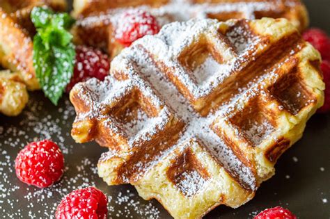 The Easiest Liege Belgian Waffles Video Momsdish