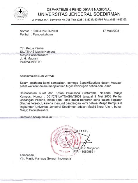 Contoh Surat Undangan Kegiatan Kampus Vrogue