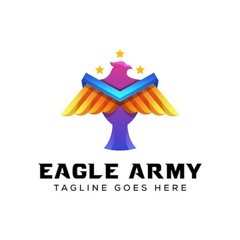 Premium Vector Eagle Army Logo Illustratiion