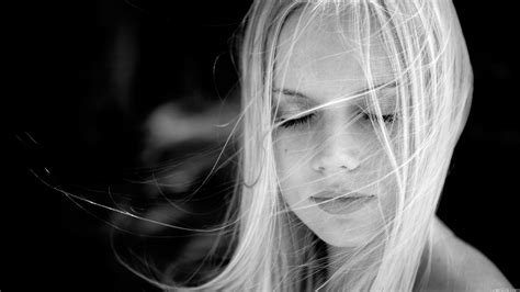 Fond Décran Femmes Monochrome Portrait Blond La Photographie