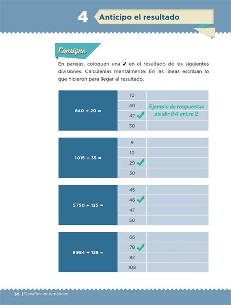 Puedes adquirir la versión actual de me divierto y aprendo 5 en la página oficial de la editorial. Anticipo el resultado - Bloque I - Lección 4 ~ Apoyo Primaria