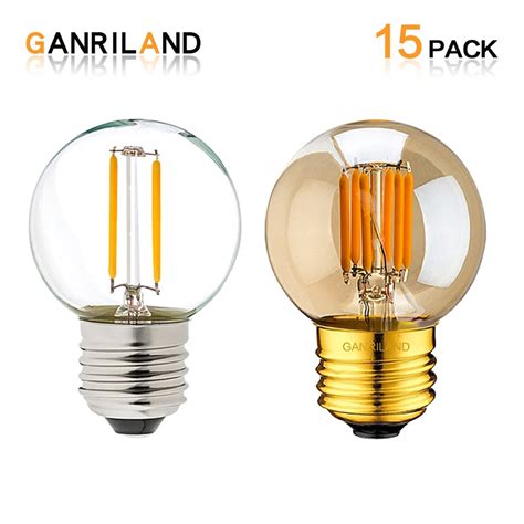 Ganriland Edison Led Bulb E27 Retro Lamp G40 Vintage Ampoule Bulb 110v