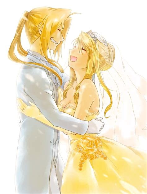 Edward Elric And Winry Rockbell S Wedding Manga And Anime Pinterest Wedding Yellow And Love