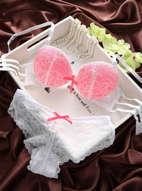 New Bra And Brief Set Women Lingerie Sexy Embroidery Lace Underwear Sets
