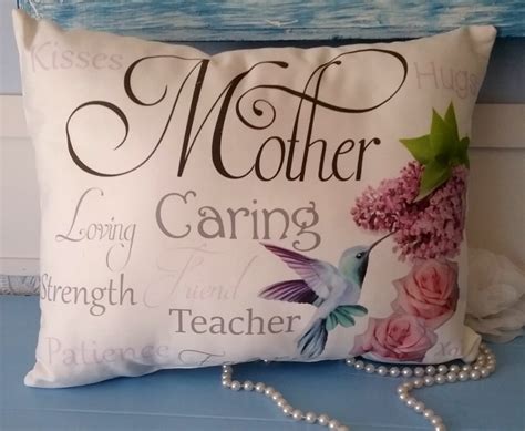 Make a gift for mom when you upload your favorite photos, add her name, photo, or a special message from you and create a mother's day gift keepsake she'll always cherish. Handmade Sentimental Hummingbird Mother Gift Pillow, Gift ...