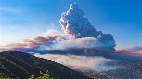 Timelapse Pyrocumulus Clouds Formed By The Rey Fire Santa Barbara 8