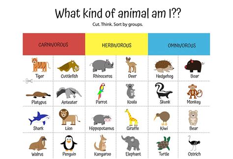 List Of Animal Names For Preschoolers And Kids With Pictures