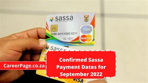sassa confirms social grants payment dates for september za
