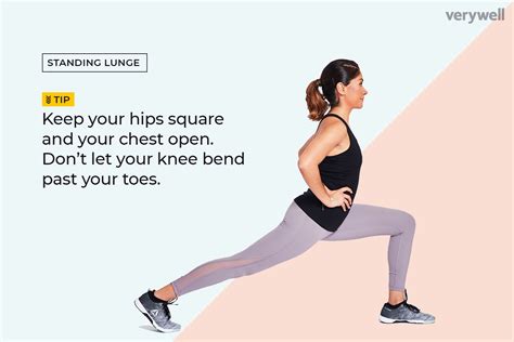 how to do the standing lunge stretch