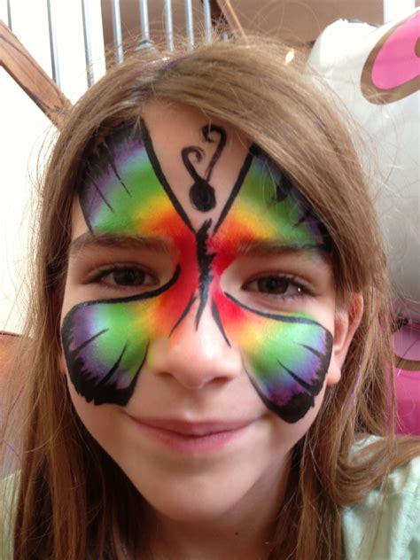 Rainbow Butterfly Face Paint Tutu Sweet Butterfly Face Paint