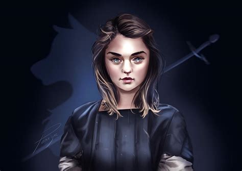 Awesome Art Of Arya Stark By Pomelyne On Deviantart Rfreefolk