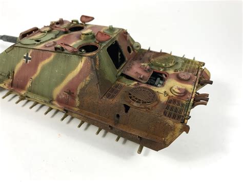 Battlemodels Takom Jagdpanther G1 Rust And Streaks Done
