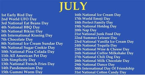 Weird National Holidays Wacky Holidays National Days Weird Holidays