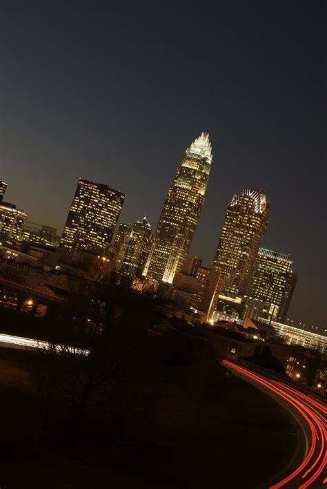 Uptown Charlotte Skyline In Charlotte Nc At Night Clickapic2010