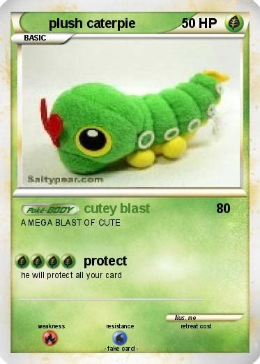 A list of best caterpie counters in pokemon go, calculated from simulating hundreds of possible pokemon and move set combinations. Pokémon plush caterpie - cutey blast - My Pokemon Card