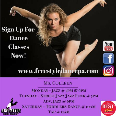 Sign Up Now For Fall 2017 Dance Classes At Freestyle Dance Academy