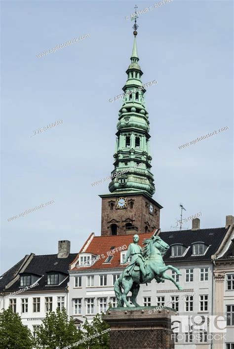 Equestrian Statue Of Bishop Absalon Højbro Plads Copenhagen Denmark