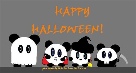 Happy Panda Halloween By Pandaparty666 On Deviantart