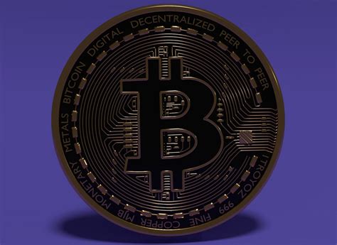 Bitcoin token 3D | CGTrader