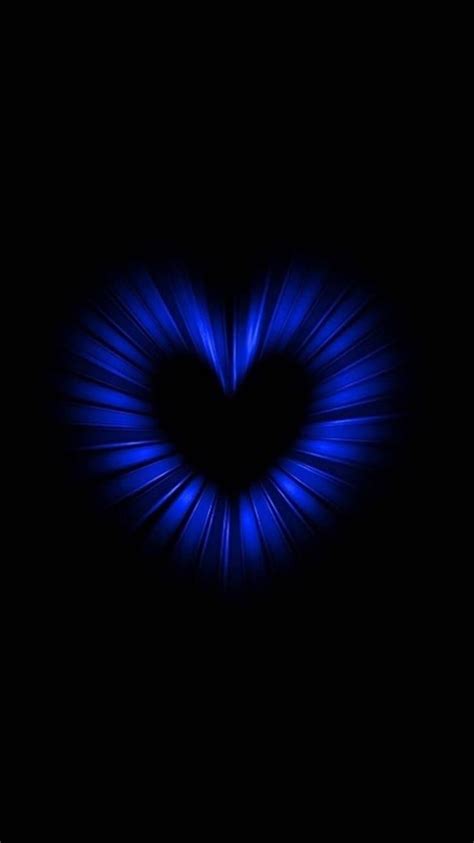 Aesthetic Dark Blue Heart Wallpapers Download Mobcup