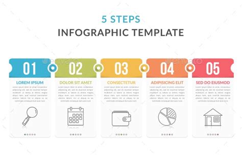 5 Steps Infographic Template Infographics Graphicriver