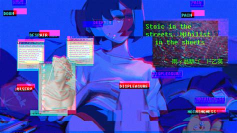 Wallpaper Vaporwave Anime Girls Philosophy Stoicism My XXX Hot Girl