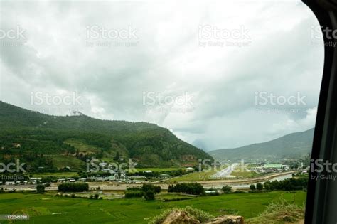 Aircrafts Approach Zone Paro Airport Stock Photo Download Image Now