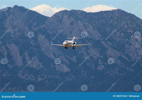 Plane Over The Rocky Mountains Stock Photo Image Of Rocky Aviation