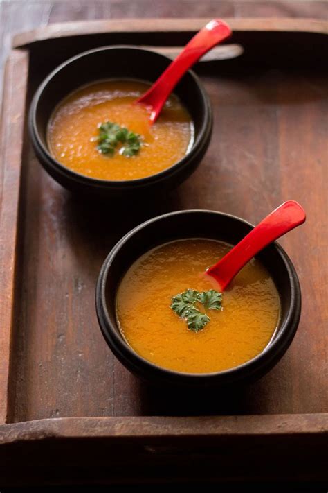 Once all the cheese has been added is. carrot tomato soup recipe, easy and healthy carrot tomato ...