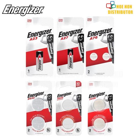 Energizer Lithium Button Battery Cell Cr 2025 2032 2016 A76 Lr44 Dl