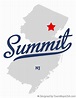 Map of Summit, NJ, New Jersey