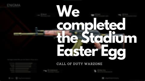 Stadium Easter Egg Completed Call Of Duty Warzone World First