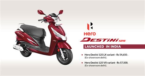 Hero Destini 125 A Mixture Of Activa And Maestro Launched For Inr 54650
