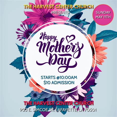 Copy Of Mothers Day 2019 Church Flyer Postermywall